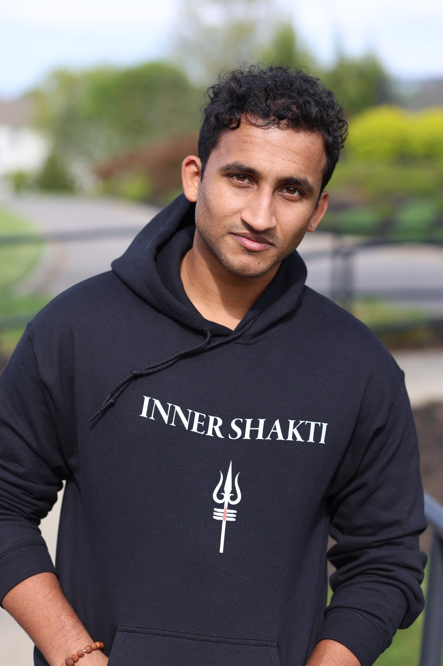 White Logo IS Hoodie